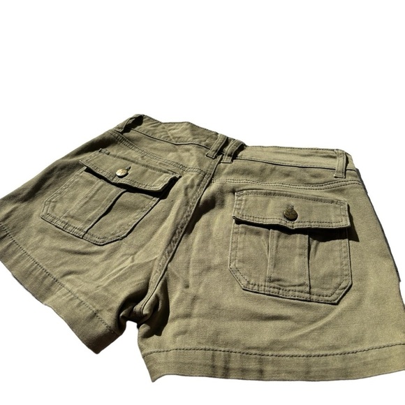 Jessica Simpson Chino Shorts Pocket and Button Detail-Green Women's 2/26 - Picture 2 of 13